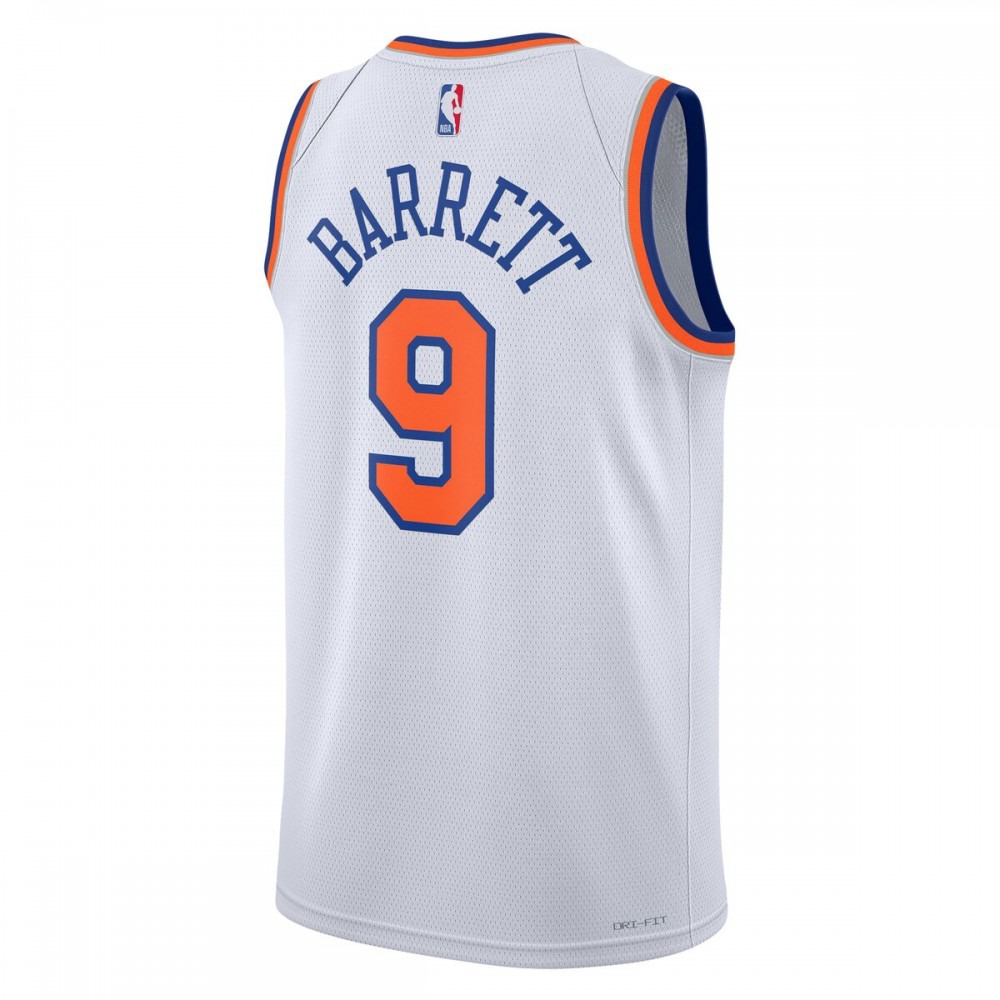 RJ Barrett New York Knicks Unisex Swingman Jersey - Association Edition - White-Pro Kit Vault | Brand New 26/27 Sports Jerseys